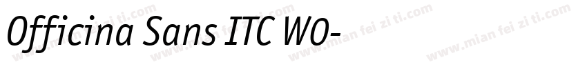 Officina Sans ITC W0字体转换